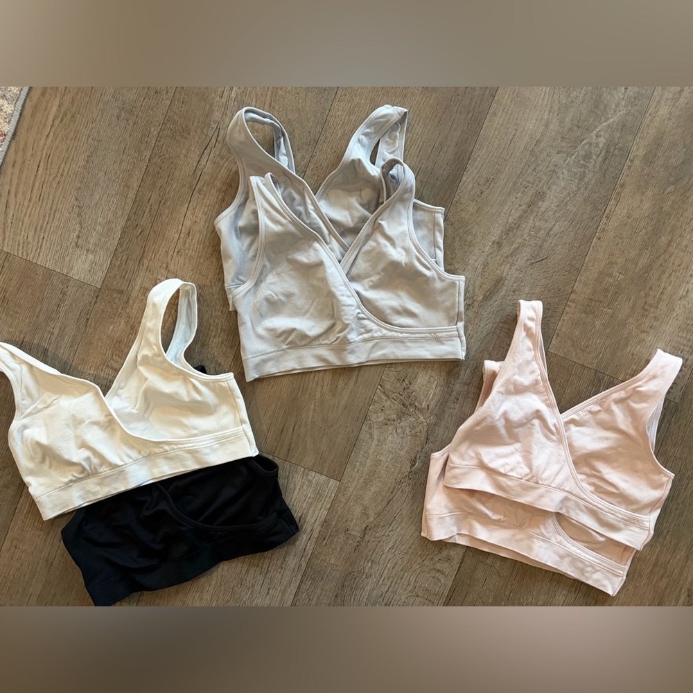 Auden v-neck nursing bralette - medium/ set of 6